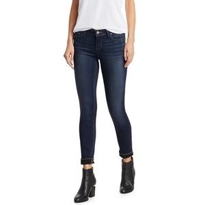 Paige Dark Wash Mid Rise Jeans